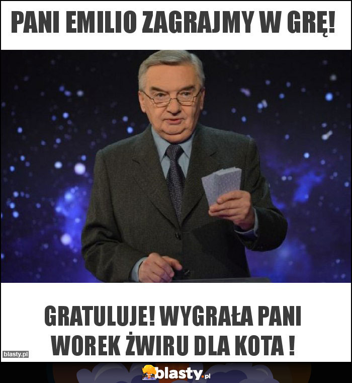 Pani Emilio zagrajmy w grę! Pani Emilio zagrajmy w grę!