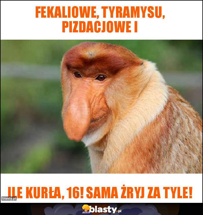 Fekaliowe, tyramysu, pizdacjowe i Fekaliowe, tyramysu, pizdacjowe i