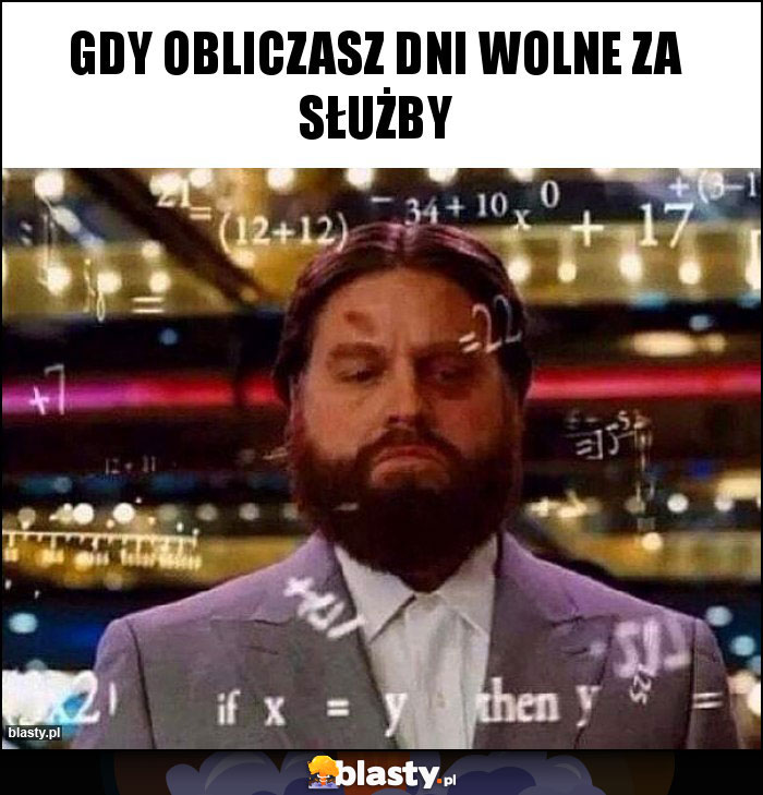 Gdy obliczasz dni wolne za służby Gdy obliczasz dni wolne za służby