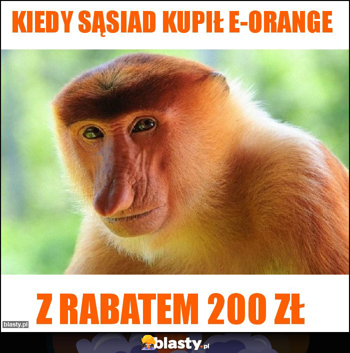 KIEDY Sąsiad kupił e-orange KIEDY Sąsiad kupił e-orange