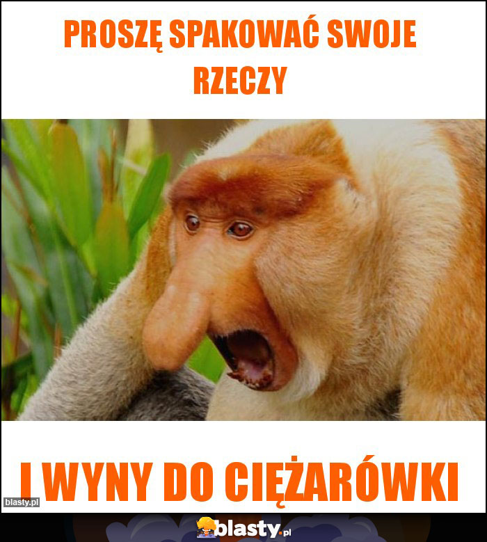 Proszę spakować swoje rzeczy Proszę spakować swoje rzeczy