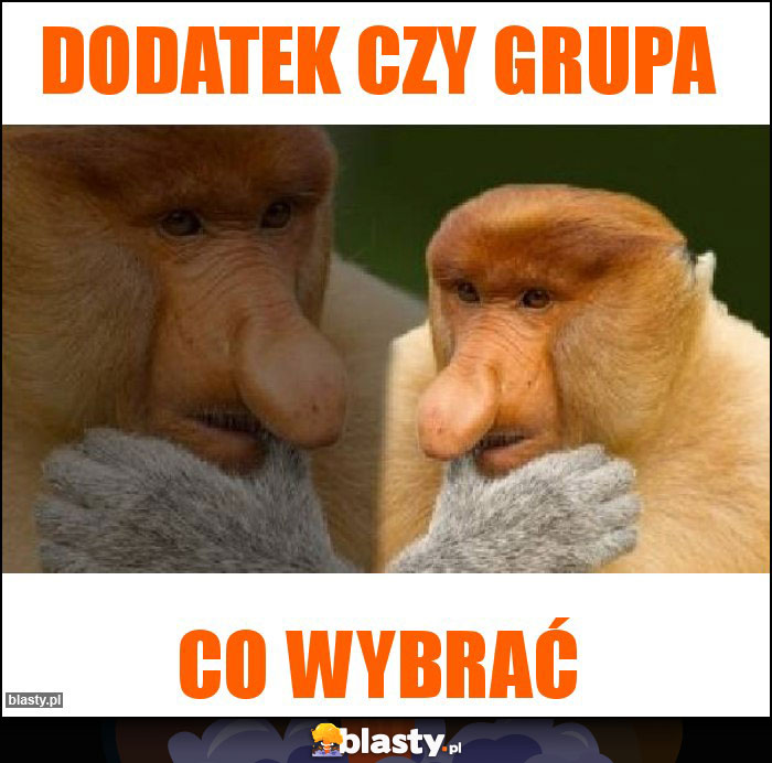 Dodatek czy grupa Dodatek czy grupa