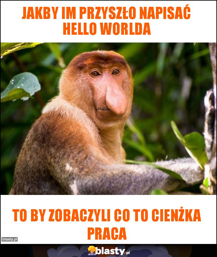 Jakby im przyszło napisać Hello worlda Jakby im przyszło napisać Hello worlda