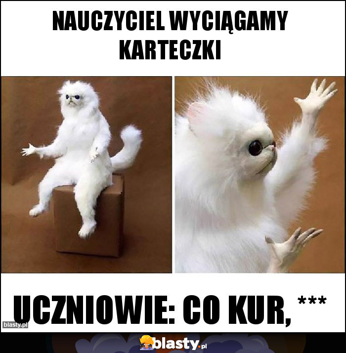 Nauczyciel wyciągamy karteczki Nauczyciel wyciągamy karteczki
