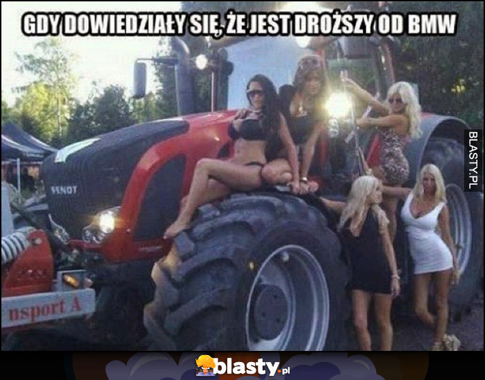 Blachary gdy dowiedziały się, że ciągnik traktor jest droższy od BMW