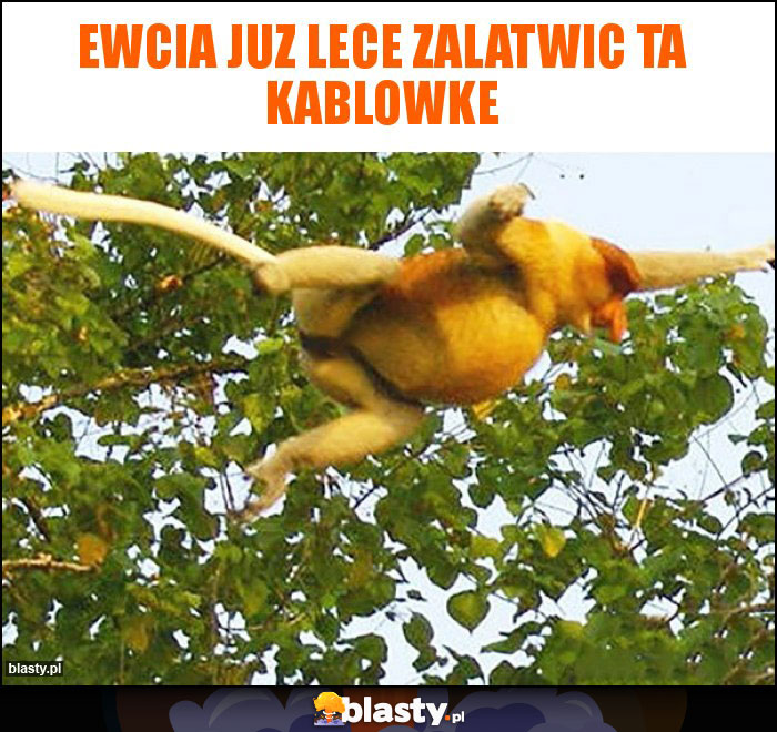 Ewcia juz lece zalatwic ta kablowke Ewcia juz lece zalatwic ta kablowke