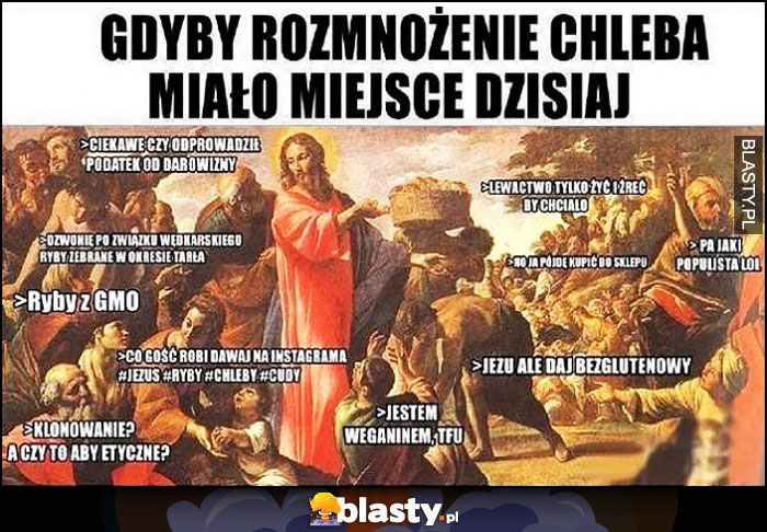 Gdyby rozmnożenie chleba miało miejsce dzisiaj Jezus