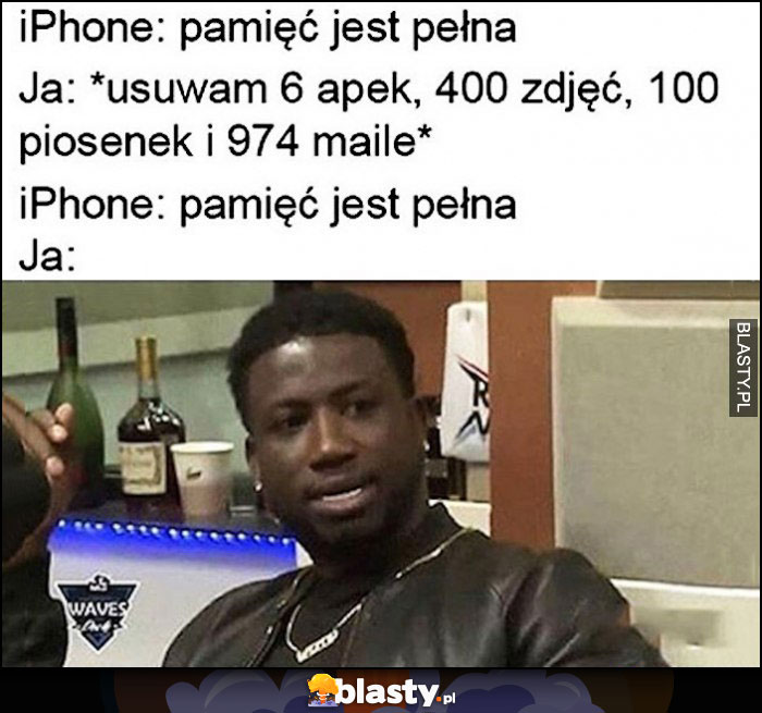 iPhone: pamięć jest pełna, ja: usuwam apki, zdjęcia, piosenki, maile, iPhone: pamięć jest nadal pełna