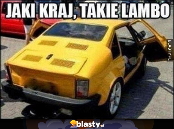 Jaki kraj takie Lambo fiat 126p maluch przeróbka przerobiony tuning