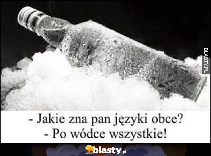 Jakie zna Pan języki obce? Po wódce wszystkie