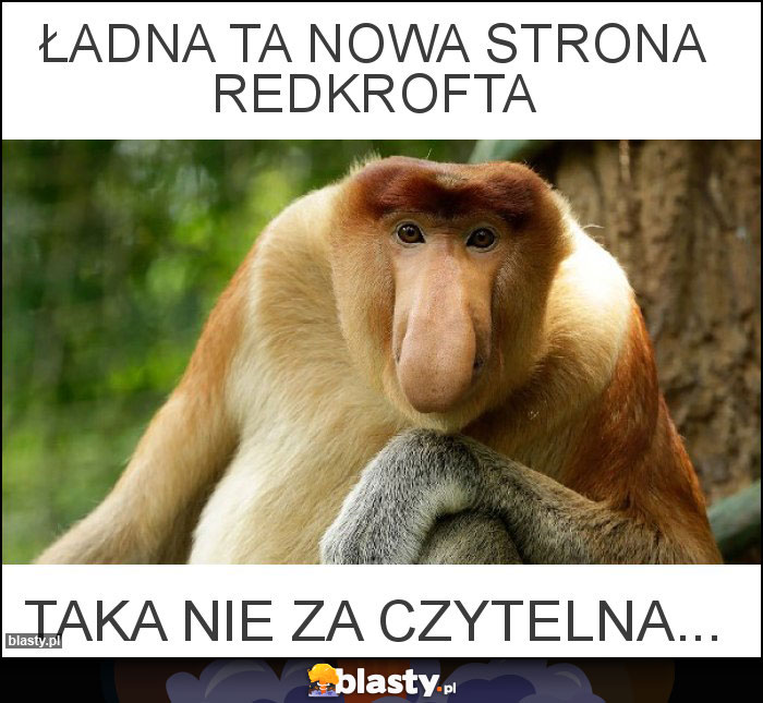 Ładna ta nowa strona Redkrofta Ładna ta nowa strona Redkrofta