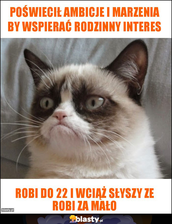 Poświecił ambicje i marzenia by wspierać rodzinny interes