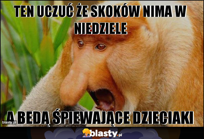 Ten uczuć że skoków nima w niedziele Ten uczuć że skoków nima w niedziele