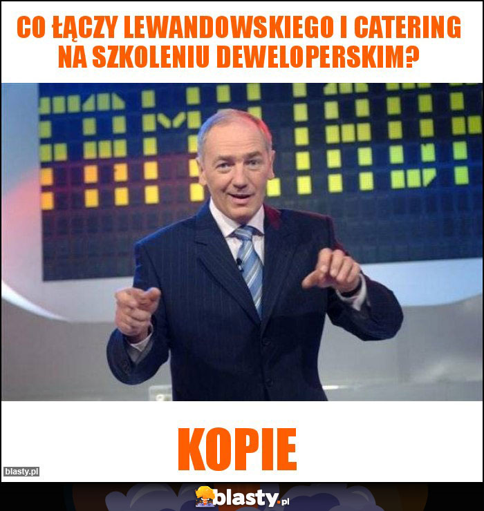 Co łączy Lewandowskiego i catering na szkoleniu deweloperskim? Co łączy Lewandowskiego i catering na szkoleniu deweloperskim?
