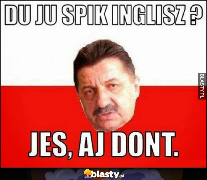 Du ju spik inglisz? Jes aj dont Polak Janusz