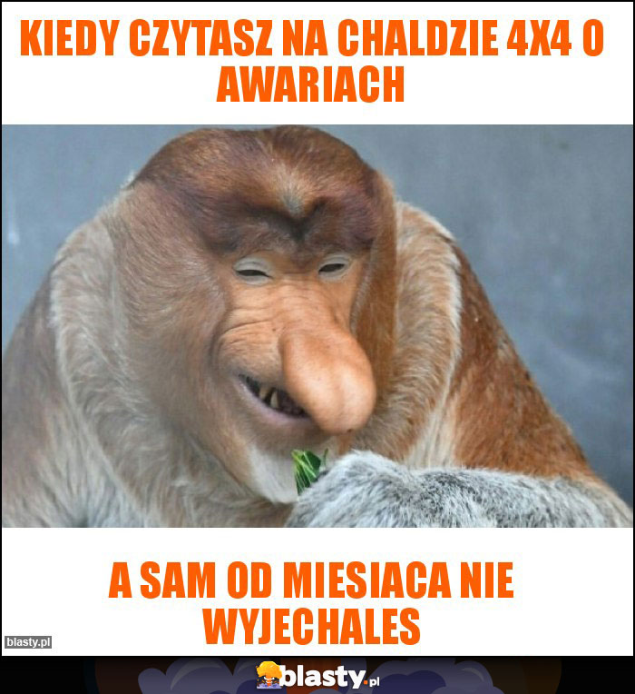 Kiedy czytasz na chaldzie 4x4 o awariach Kiedy czytasz na chaldzie 4x4 o awariach
