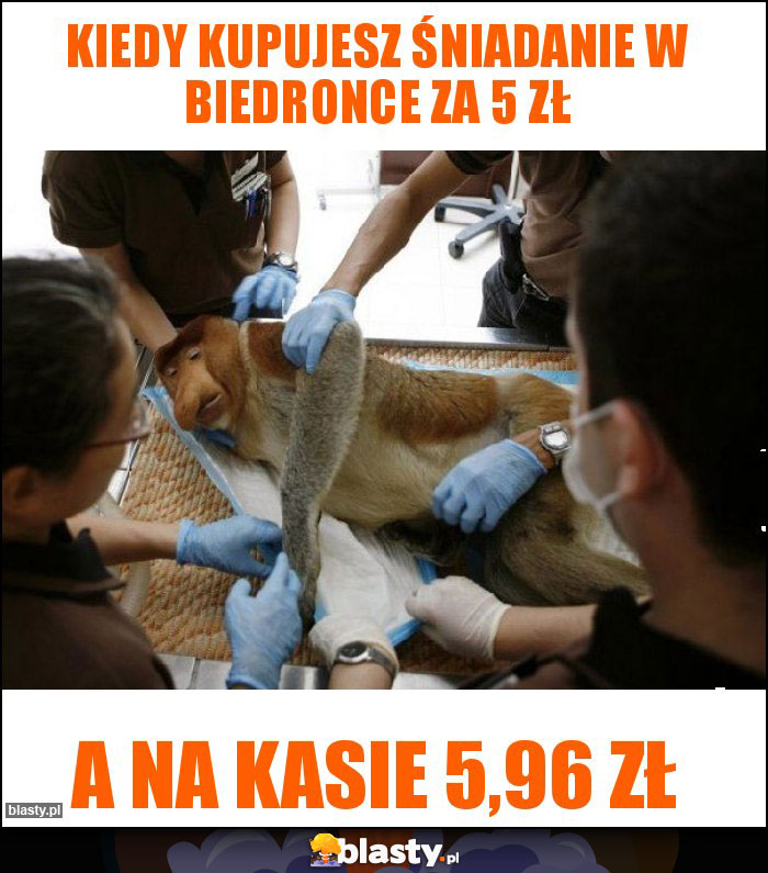 Kiedy kupujesz śniadanie w Biedronce za 5 zł Kiedy kupujesz śniadanie w Biedronce za 5 zł