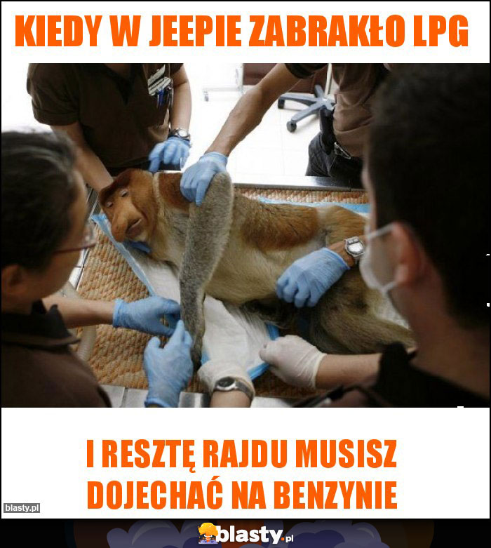 Kiedy w Jeepie zabrakło lpg Kiedy w Jeepie zabrakło lpg