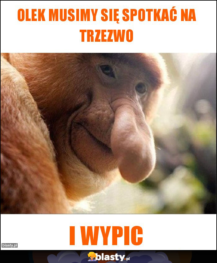 Olek musimy się spotkać na trzezwo Olek musimy się spotkać na trzezwo
