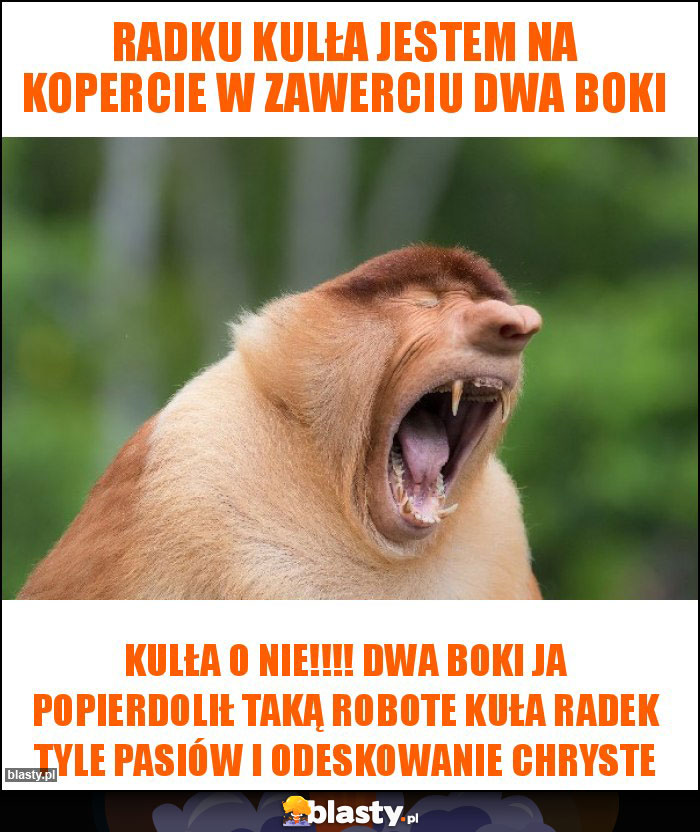 Radku kulła jestem na kopercie w zawerciu dwa boki Radku kulła jestem na kopercie w zawerciu dwa boki