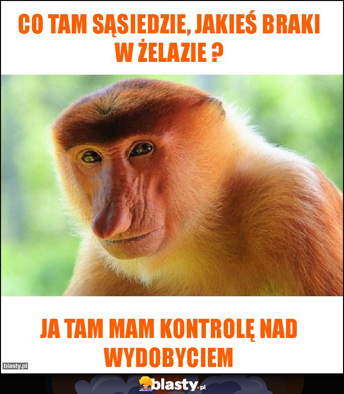 Co tam sąsiedzie, jakieś braki w żelazie ? Co tam sąsiedzie, jakieś braki w żelazie ?