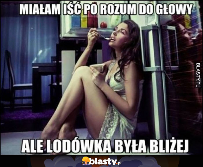 Miałam iść po rozum do głowy ale lodówka była bliżej