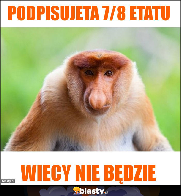 Podpisujeta 7/8 etatu