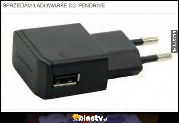 Sprzedam ładowarkę do pendrive port USB