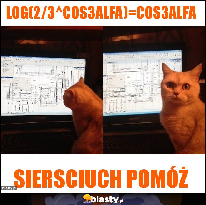 Log(2/3^cos3alfa)=cos3alfa Log(2/3^cos3alfa)=cos3alfa