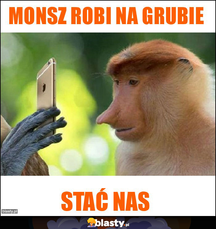 Monsz robi na grubie Monsz robi na grubie