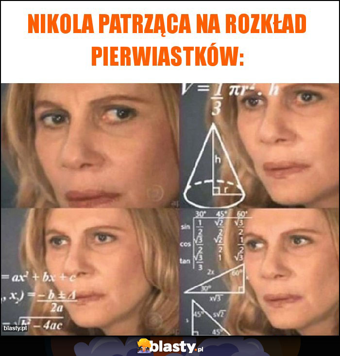 NIKOLA PATRZĄCA NA ROZKŁAD PIERWIASTKÓW: NIKOLA PATRZĄCA NA ROZKŁAD PIERWIASTKÓW: