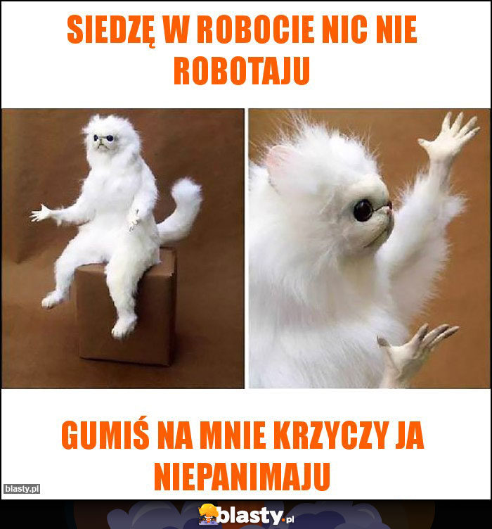 Siedzę w robocie nic nie robotaju Siedzę w robocie nic nie robotaju