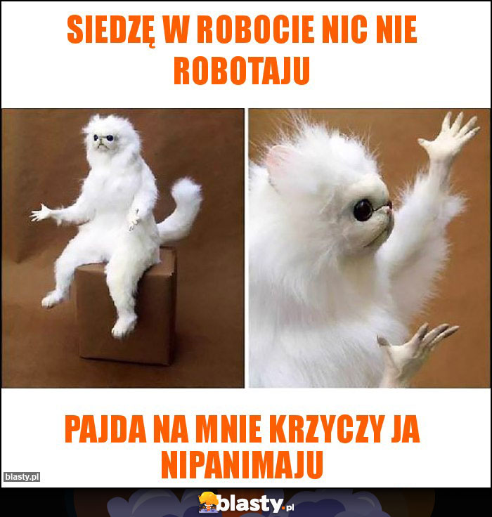 Siedzę w robocie nic nie robotaju Siedzę w robocie nic nie robotaju