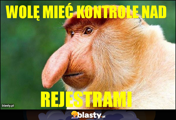 Wolę mieć kontrole nad Wolę mieć kontrole nad