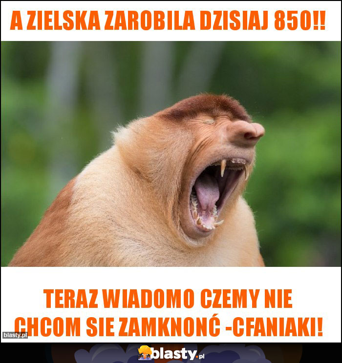 A Zielska zarobila dzisiaj 850!! A Zielska zarobila dzisiaj 850!!