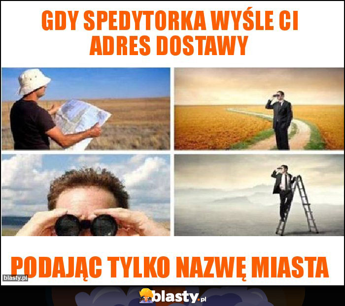 Gdy spedytorka wyśle Ci adres dostawy Gdy spedytorka wyśle Ci adres dostawy