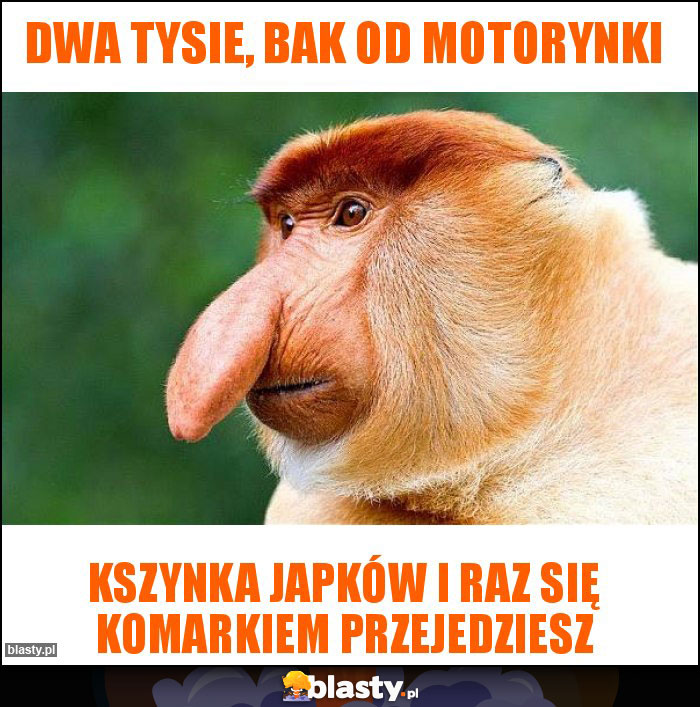 Dwa tysie, bak od motorynki Dwa tysie, bak od motorynki
