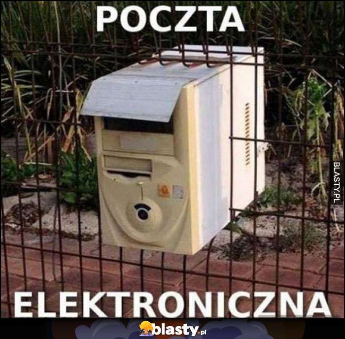 Poczta elektroniczna stary komputer robi za skrzynkę na listy