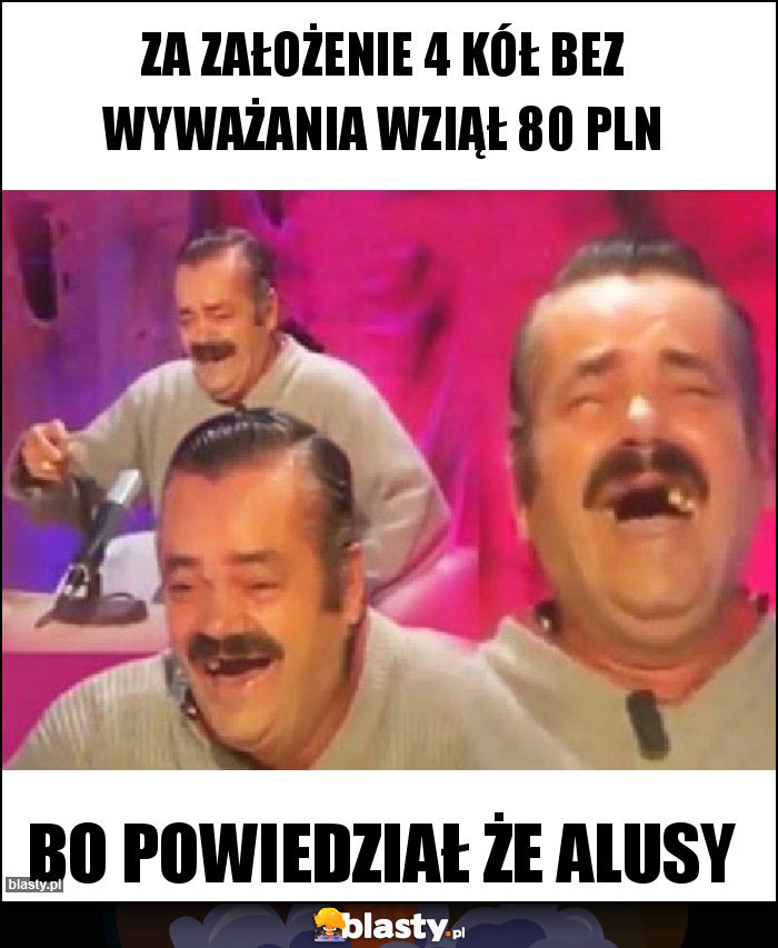 Za założenie 4 kół bez wyważania wziął 80 pln Za założenie 4 kół bez wyważania wziął 80 pln