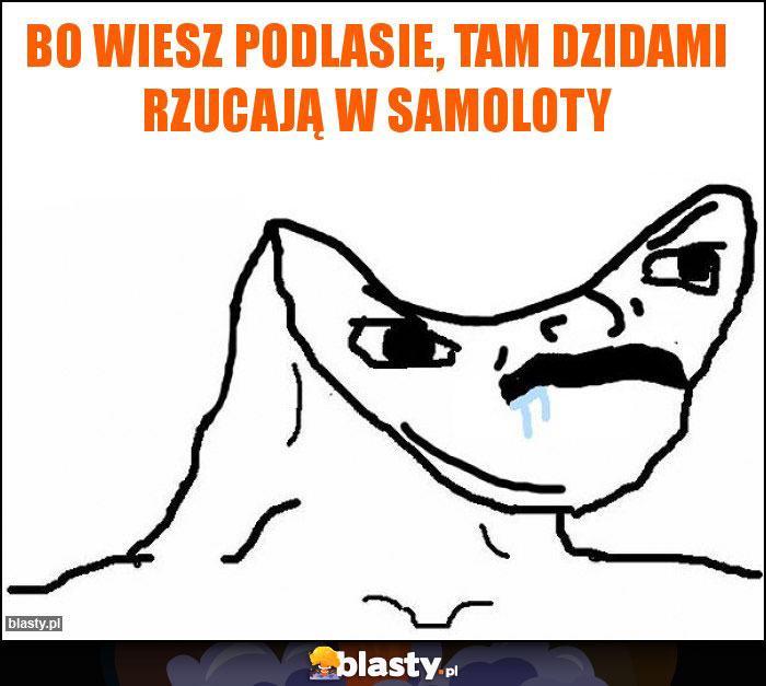 Bo wiesz podlasie, tam dzidami rzucają w samoloty Bo wiesz podlasie, tam dzidami rzucają w samoloty