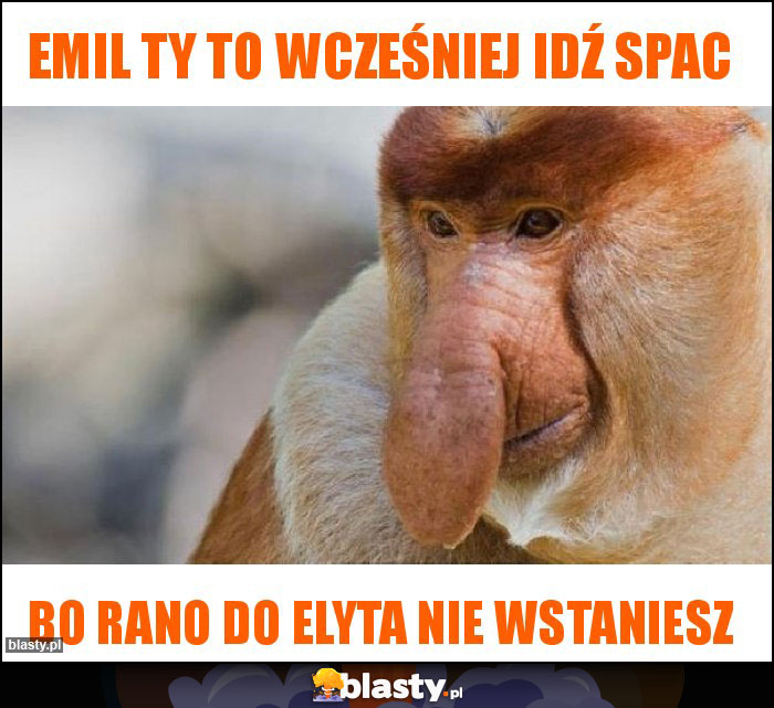 Emil ty to wcześniej idź spac Emil ty to wcześniej idź spac