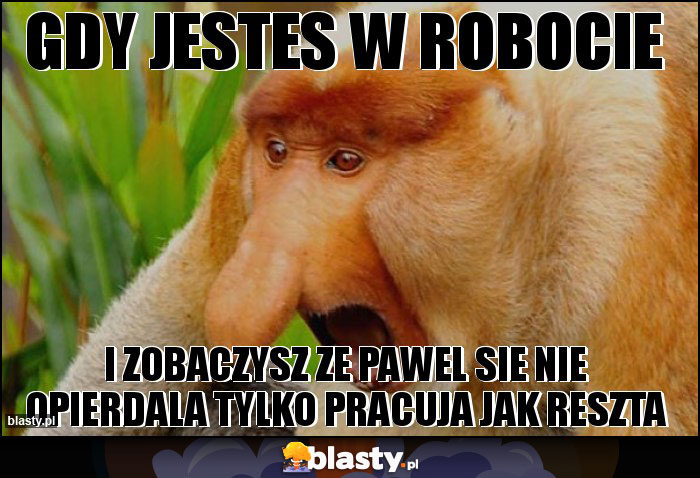 Gdy jestes w robocie