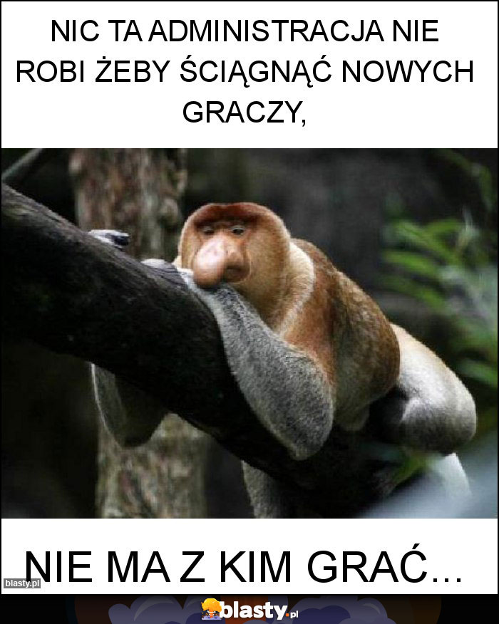 Nic ta administracja nie robi żeby ściągnąć nowych graczy, Nic ta administracja nie robi żeby ściągnąć nowych graczy,