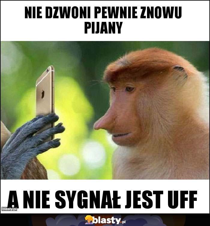 Nie dzwoni pewnie znowu pijany Nie dzwoni pewnie znowu pijany