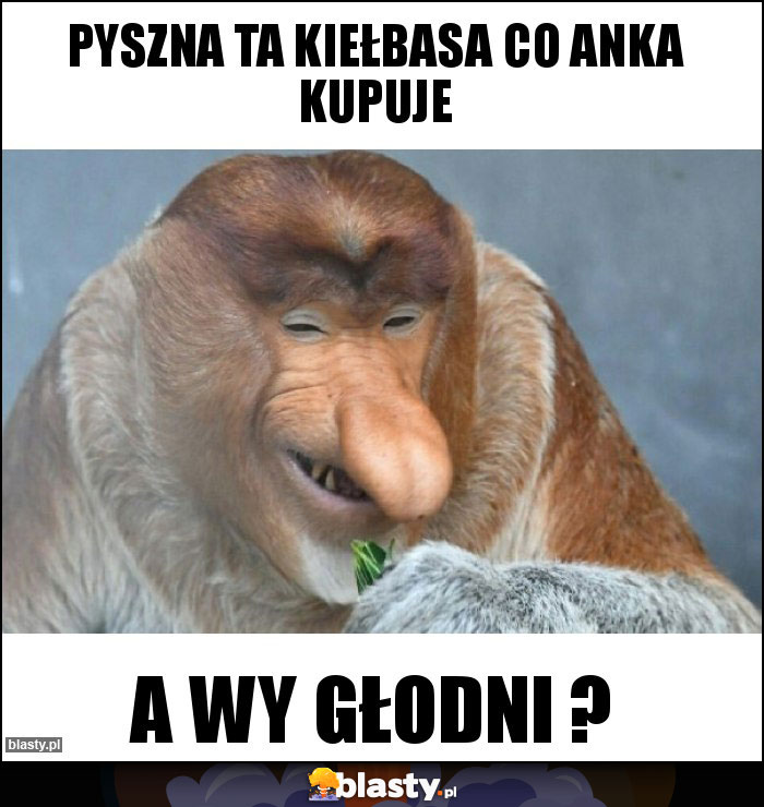 Pyszna ta kiełbasa co Anka kupuje Pyszna ta kiełbasa co Anka kupuje