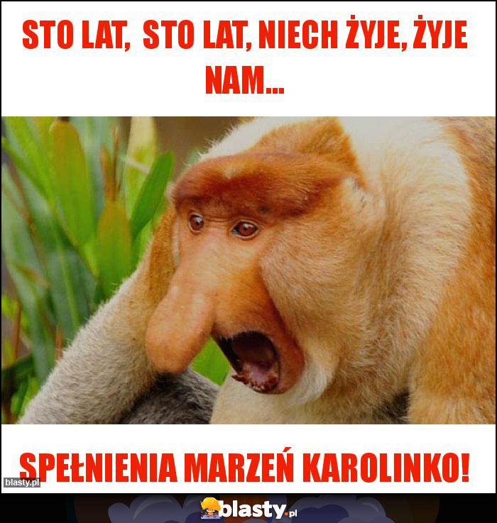Sto lat, sto lat, niech żyje, żyje nam... Sto lat, sto lat, niech żyje, żyje nam...