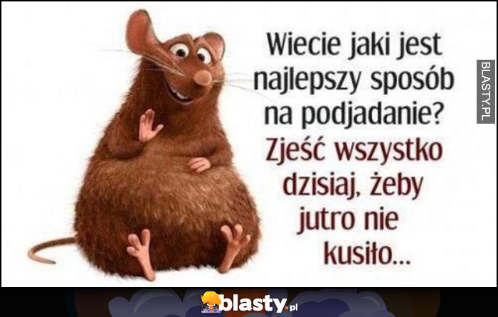 Wiecie jaki jest najlepszy sposób na podjadanie? Zjeść wszystko dzisiaj, żeby jutro nie kusiło