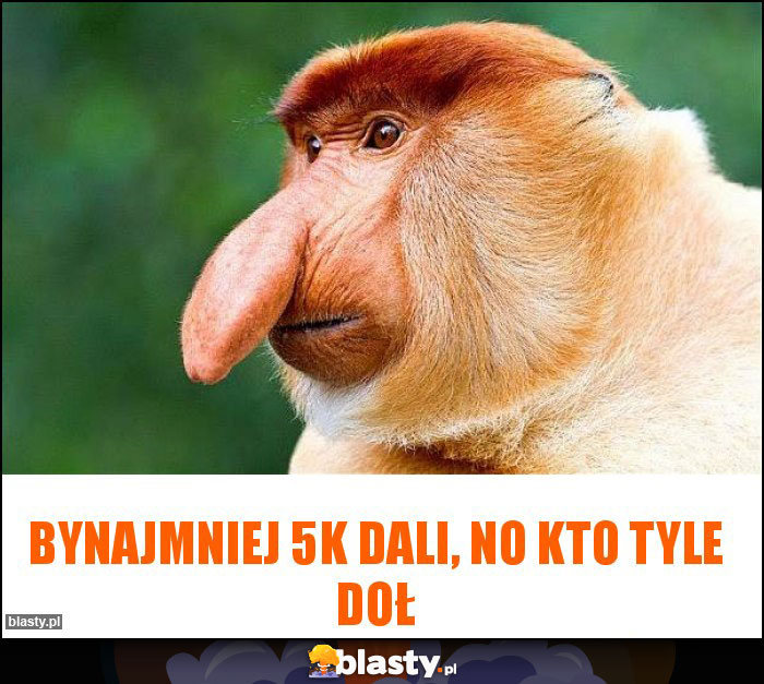 BYNAJMNIEJ 5k dali, NO KTO TYLE DOŁ BYNAJMNIEJ 5k dali, NO KTO TYLE DOŁ
