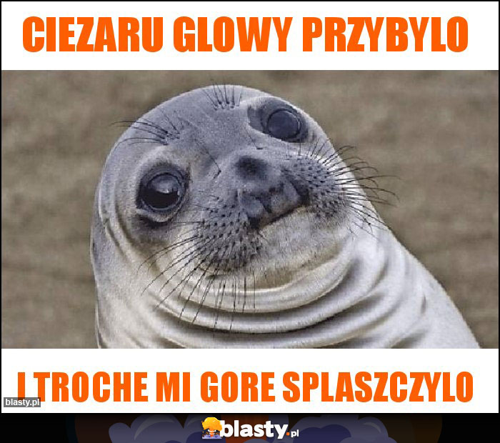 Ciezaru glowy przybylo Ciezaru glowy przybylo