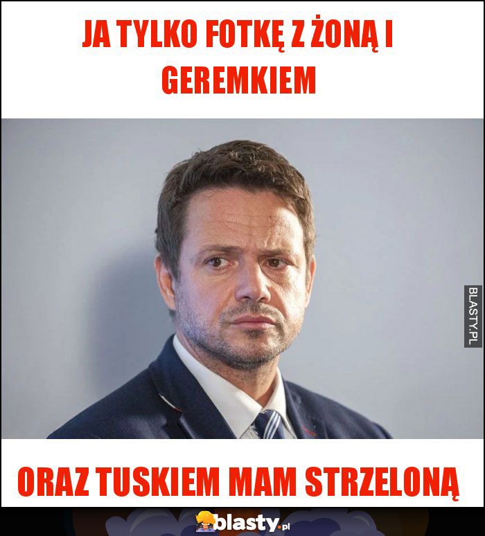 Ja tylko fotkę z żoną i Geremkiem Ja tylko fotkę z żoną i Geremkiem